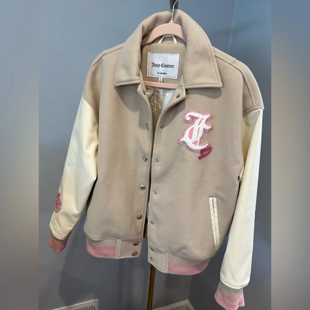 NWT JUICY COUTURE VARSITY JACKET - Picture 1 of 2